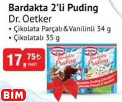 DR. OETKER BARDAKTA 2’Lİ PUDİNG